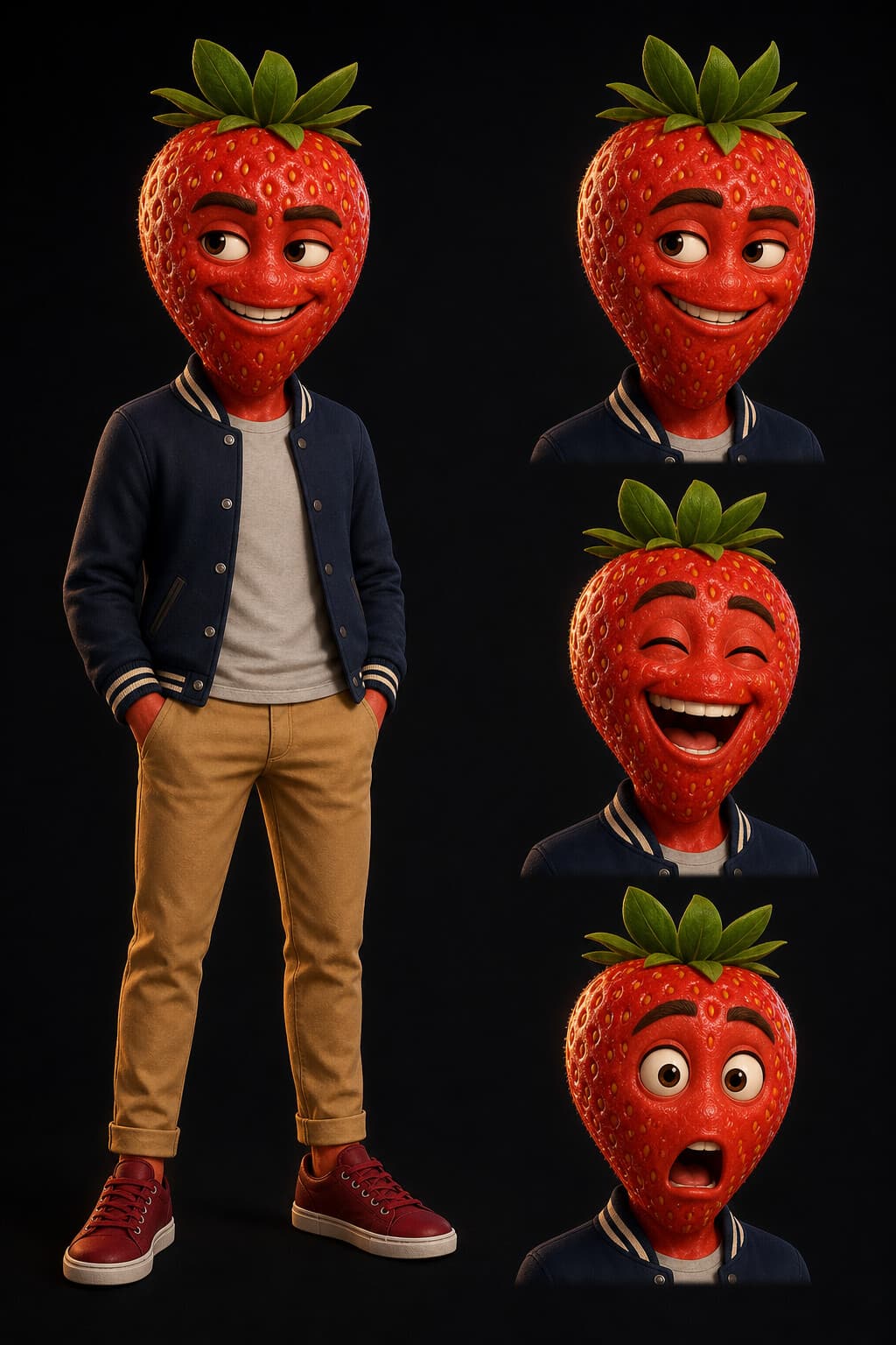 شخصية فراولة لفيلم فواكه